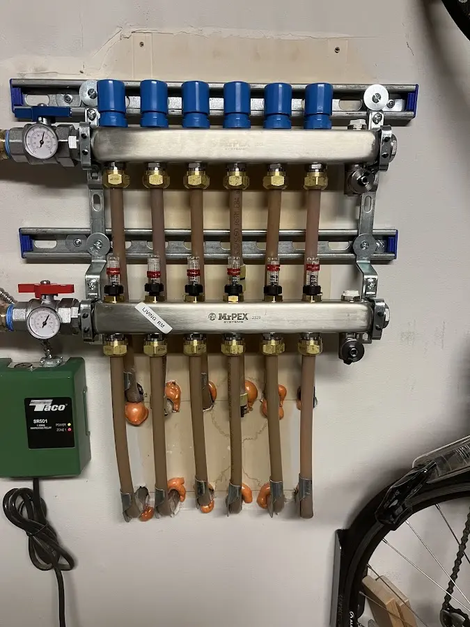 Plumber performing Gas Line Installation at a residential property in Fairfield